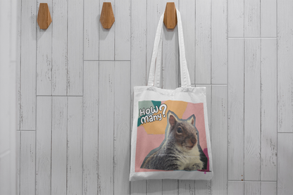 Funny Squirrel Canvas Tote Bag