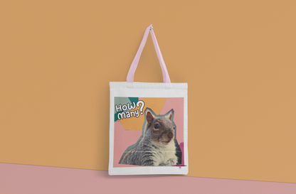 Funny Squirrel Canvas Tote Bag