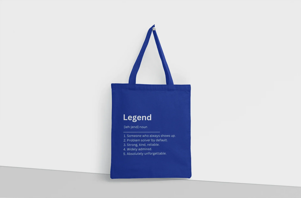 Definition Tote Bag — Personalised Gift Canvas Cotton Tote - Alley Crafters