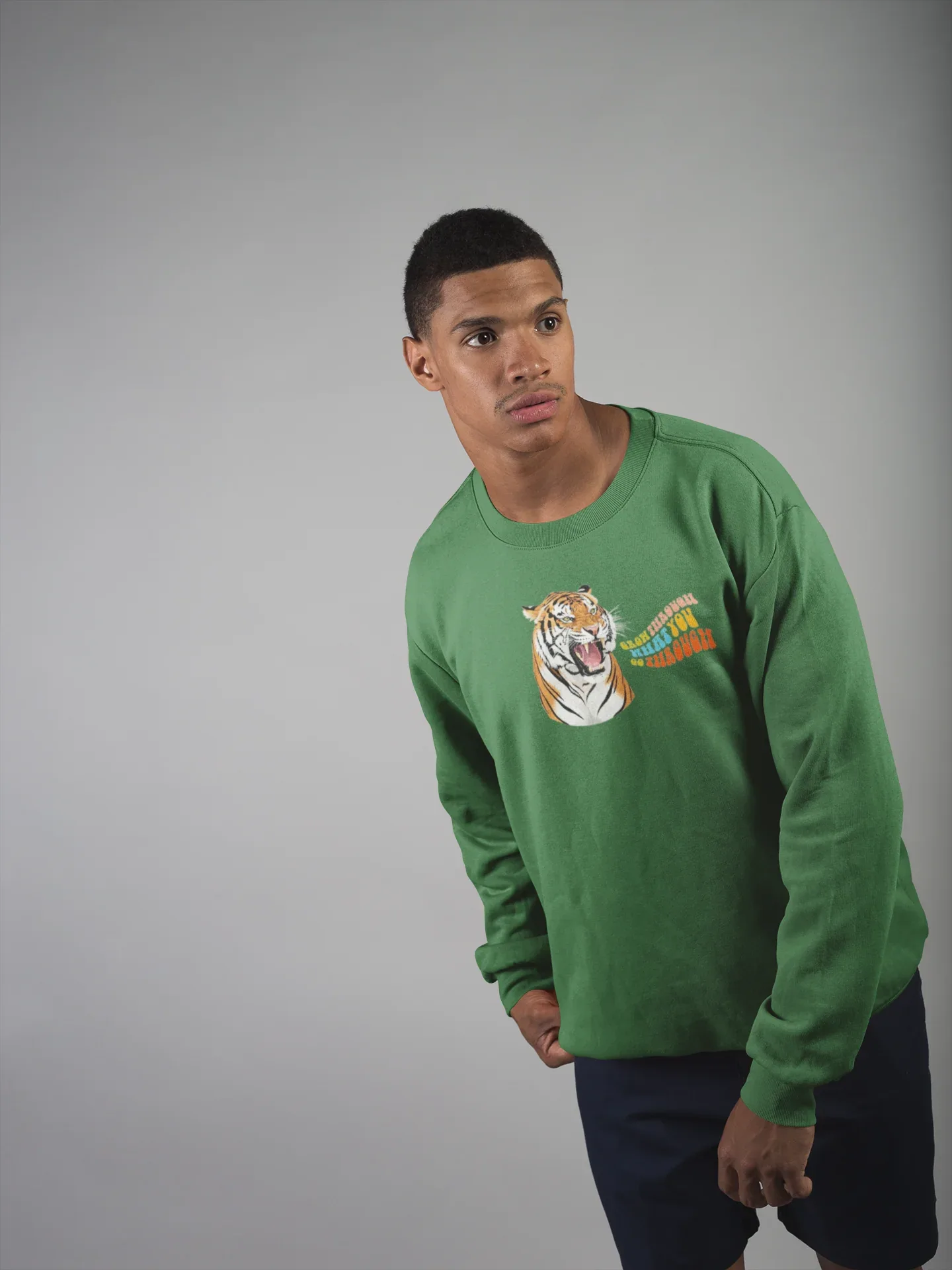 Grow Through What You Go Through Sweatshirt – Tiger, Leopard or Crocodile Design - Alley Crafters