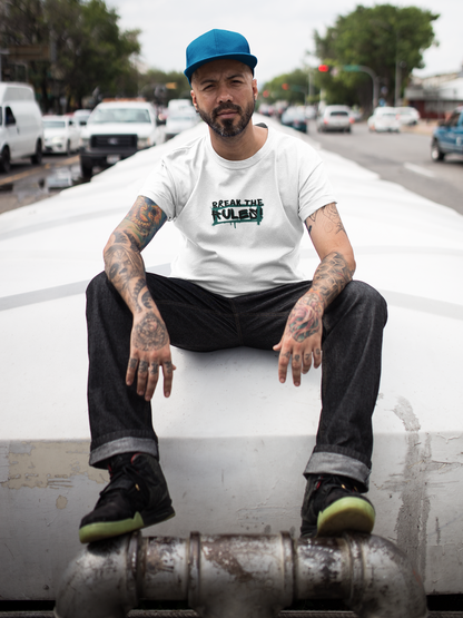 Break the Rules- Graffiti Style Tee, Urban Street Wear, Unisex T-Shirt, Spray Paint Cool Tee