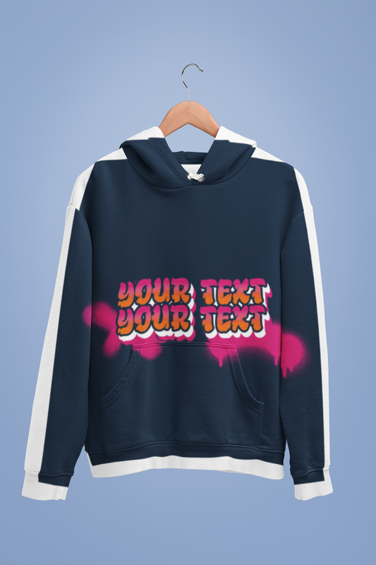 Personalised Text Hoodie - Unisex Sweatshirt