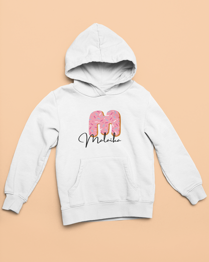 Cute Kids Sweatshirt with Pink Donut Design - Perfect for Birthdays and Casual Wear