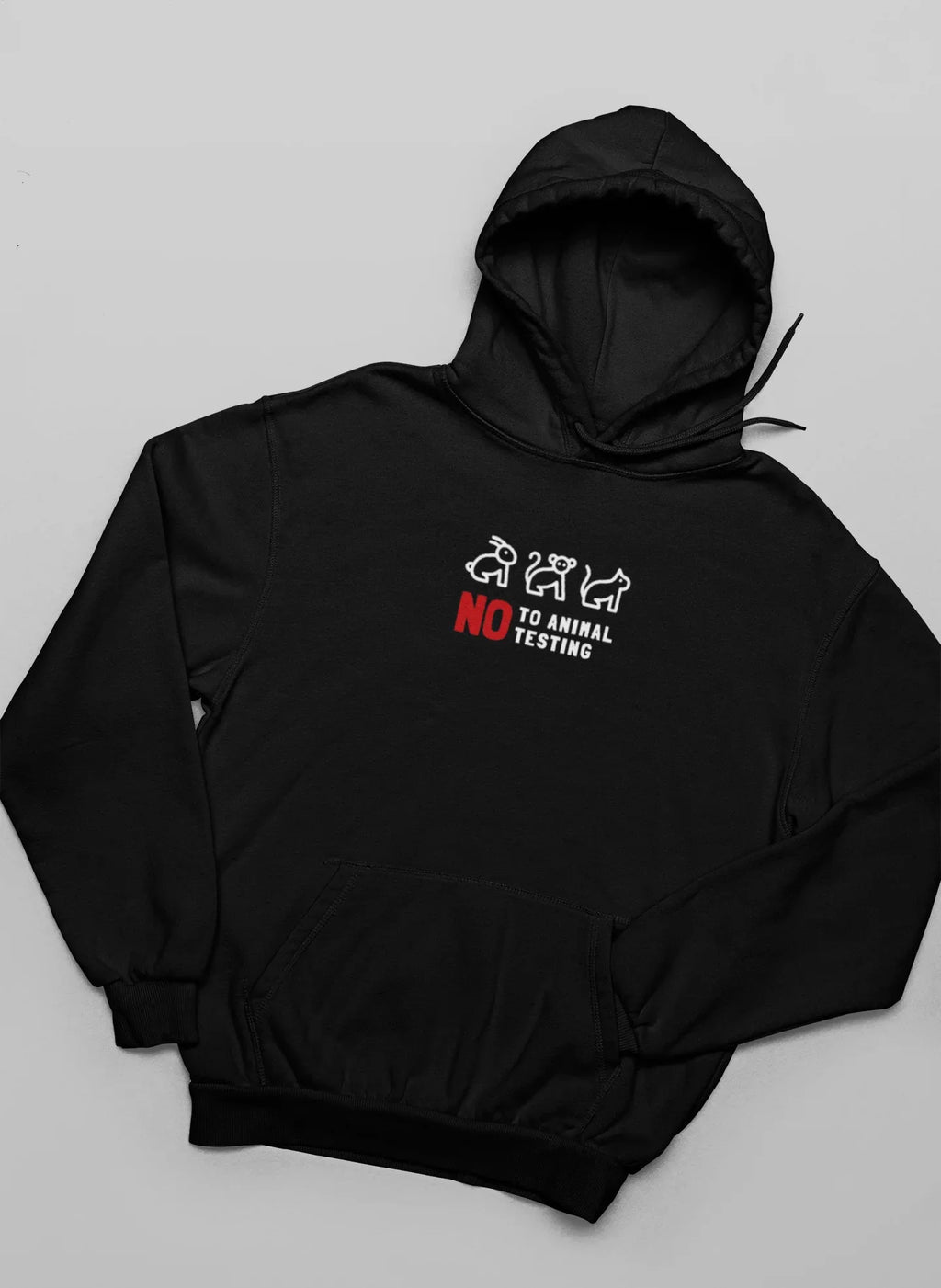No to Animal Testing Sweatshirt – Cruelty-Free Statement Jumper - Alley Crafters