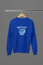 Keep the Ocean Blue Sweatshirt – Whale Graphic Eco Quote Crewneck, Nature & Ocean Lover Gift - Alley Crafters