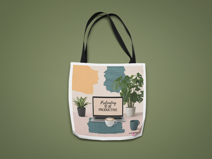 Pretending to Be Productive Tote Bag
