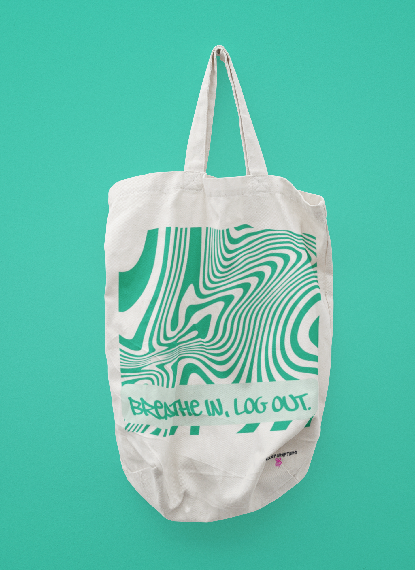 Breathe In, Log Out - Tote Bag