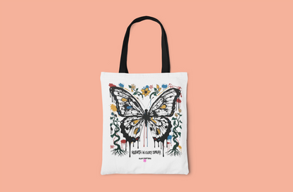 Rebirth in Every Spray: Butterfly Tote