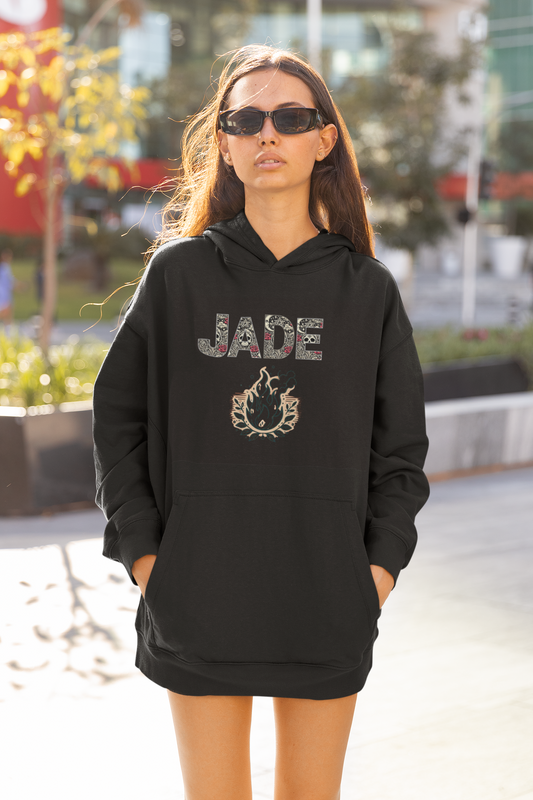 Fire Graphic Unisex Hoodie - Personalized Edgy Lettering Design