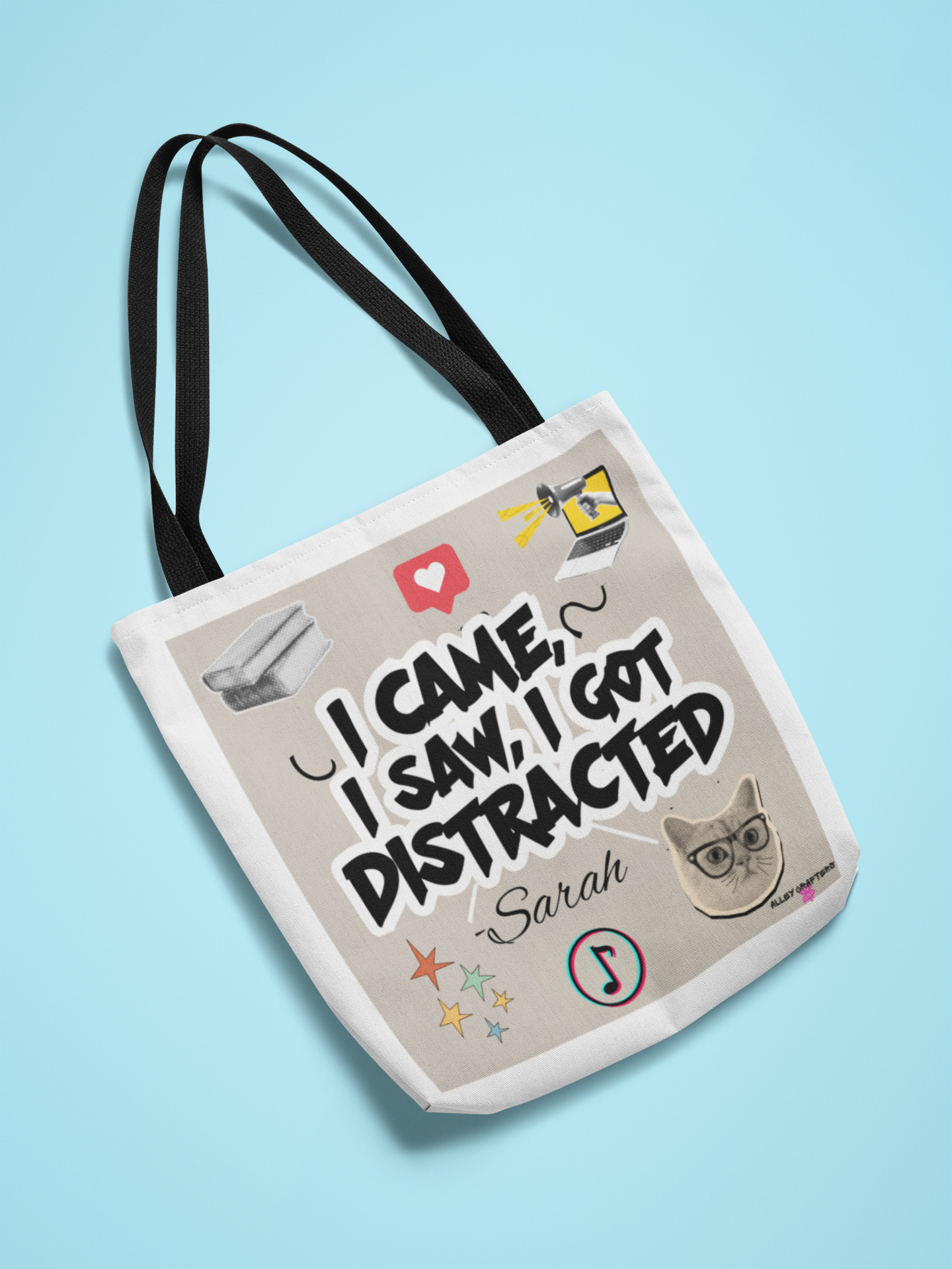 "I Came, I Saw, I Got Distracted" Tote Bag