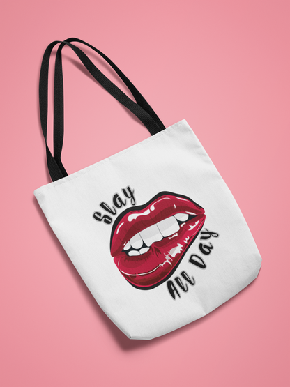 'Slay All Day' Canvas Tote Bag