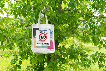 It’s a No From Me Collage Tote Bag