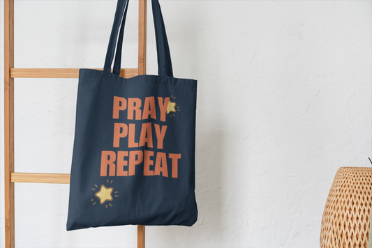 Tote Bag - 'Play Pray Repeat'