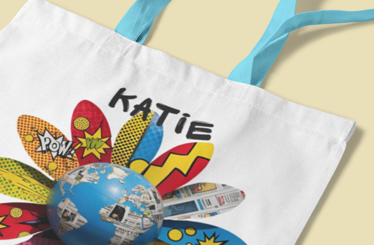 Bloom Different: Personalised Eco-Pop Flower Tote