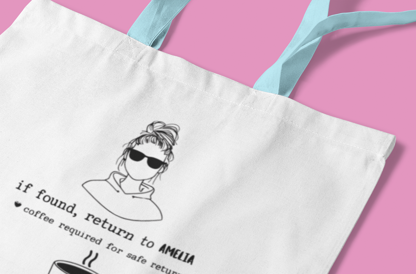 Personalised "If Found" Tote Bag