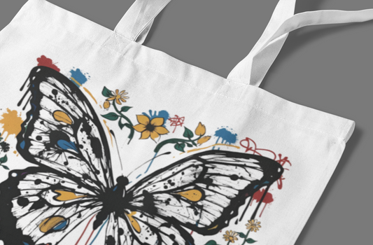 Rebirth in Every Spray: Butterfly Tote