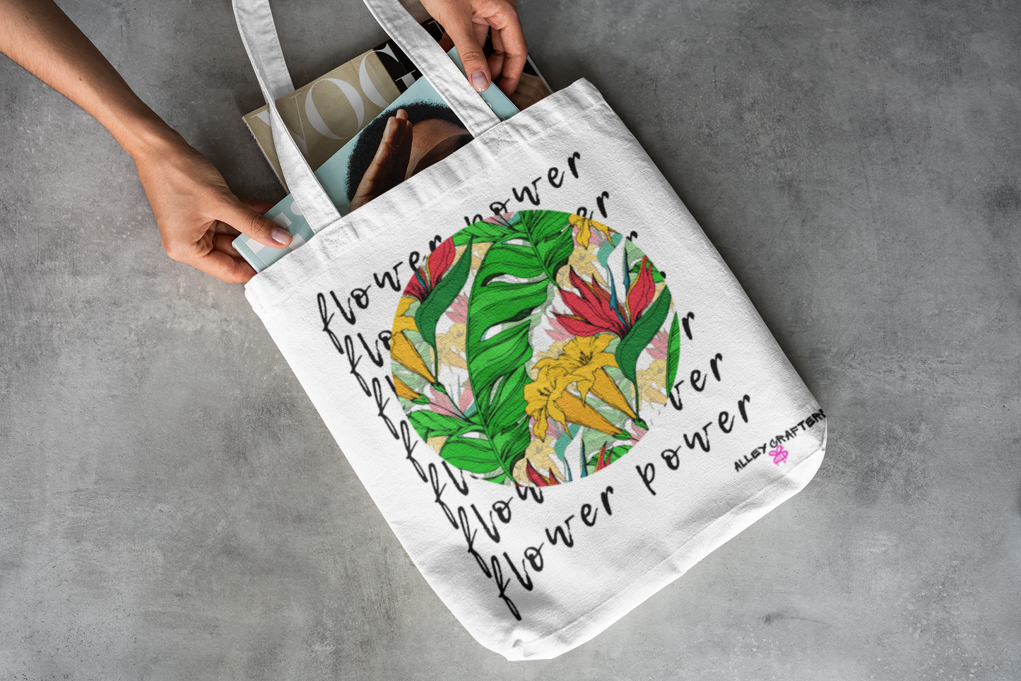 Flower Power Tote Bag