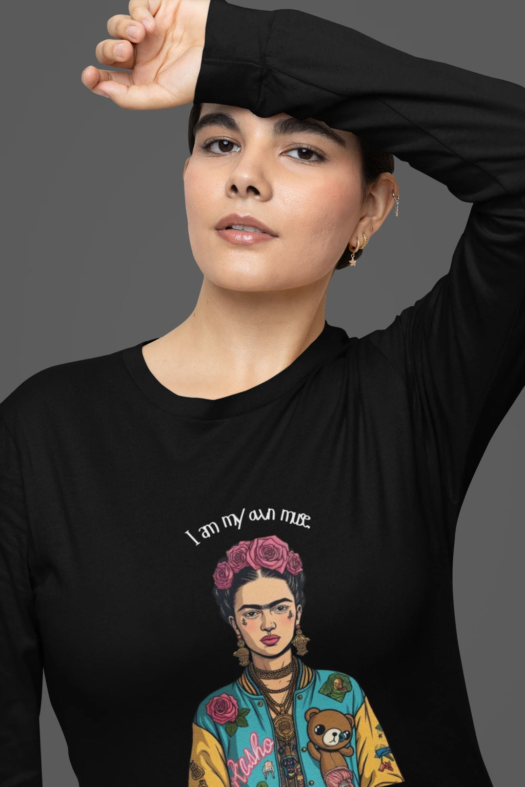 Long Sleeve Tee - 'i am my own muse' Empowering Statement Shirt - Alley Crafters