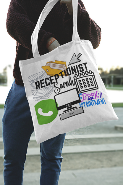 Personalised Job Profession Tote Bag with Name - Cotton Tote
