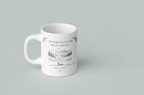 Personalised Mountain Scenic Mug — Custom Location, Text & Year - AlleyCrafters