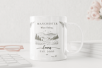 Personalised Mountain Scenic Mug — Custom Location, Text & Year - AlleyCrafters