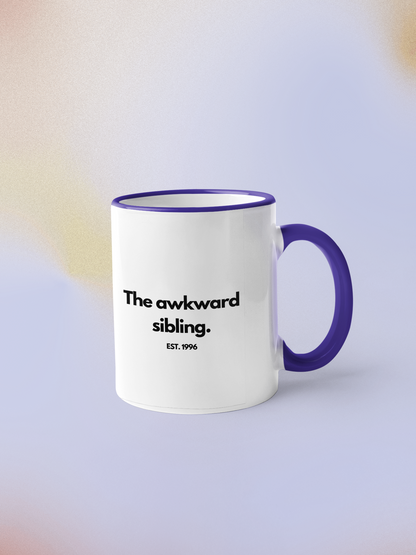 The Crazy Sibling EST 1990 Personalised Mug