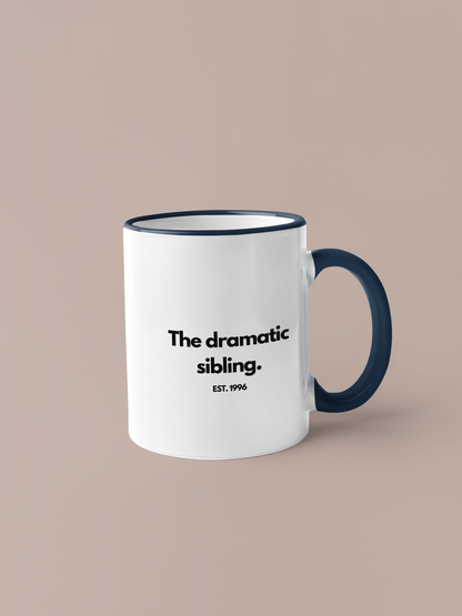 The Crazy Sibling EST 1990 Personalised Mug