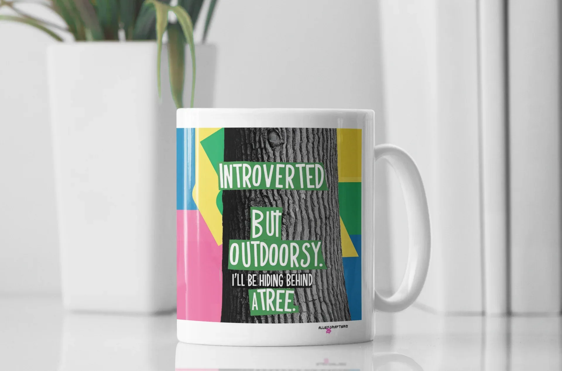 Introverted Outdoorsy Mug - Alley Crafters