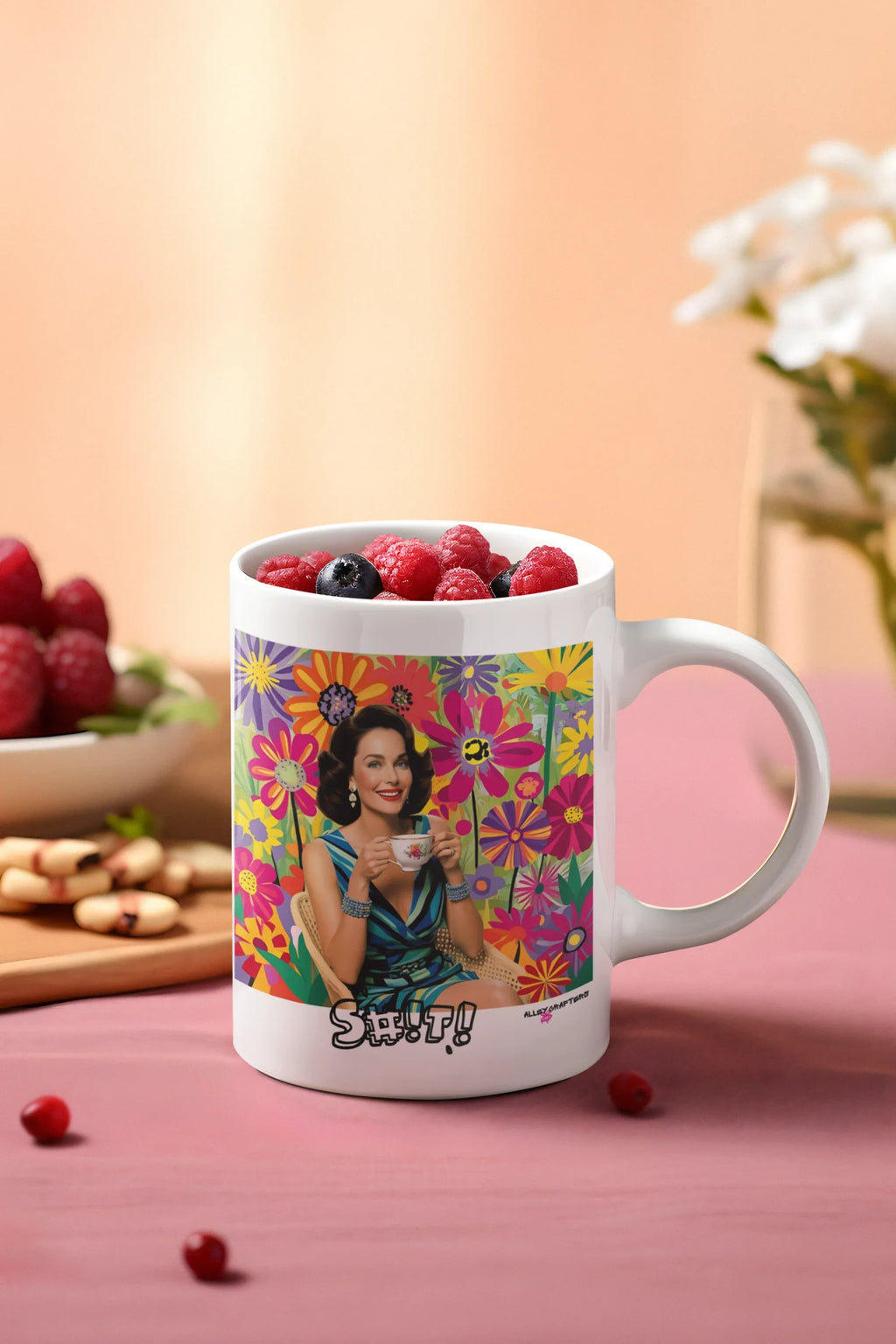 Vintage Floral Coffee Mug - AlleyCrafters