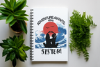 Adventure Awaits with My Sister A5 Spiral Notebook — Travel Journal for Sisters - Alley Crafters