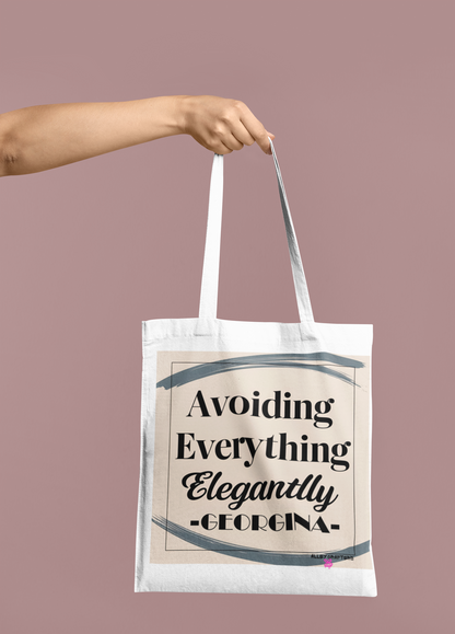 'Avoiding Everything Elegantly' Tote Bag