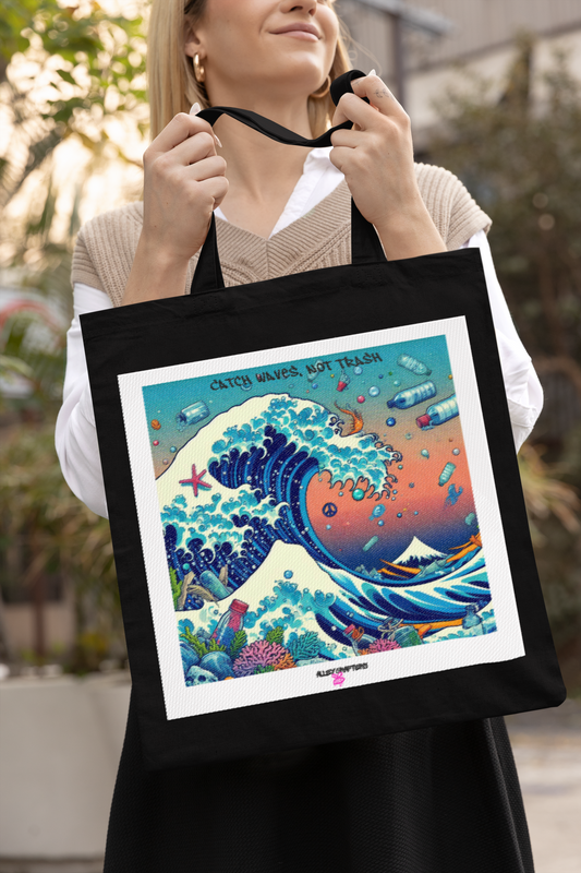 Ocean Wave Art Design, Eco-Friendly Awareness