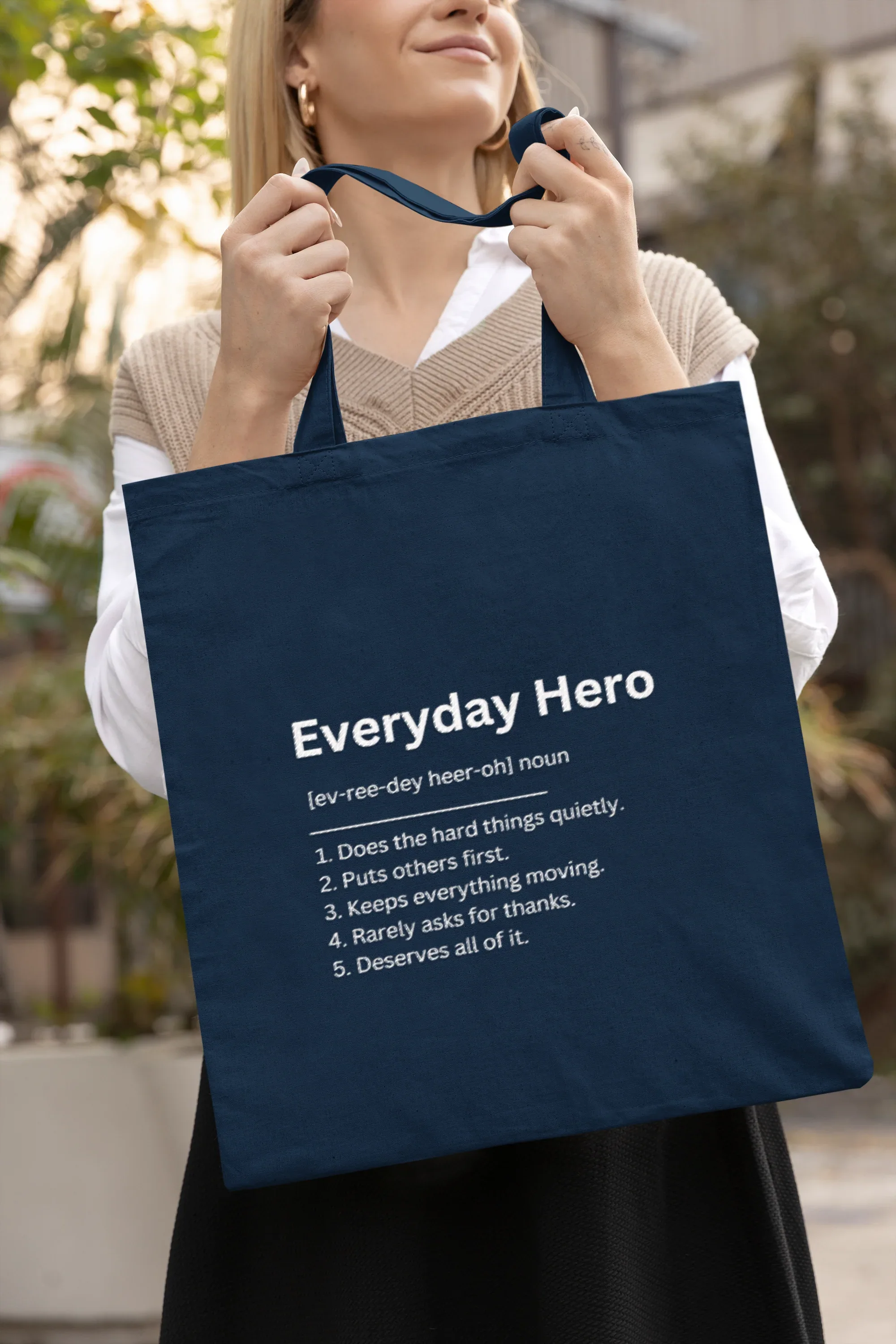 Definition Tote Bag — Personalised Gift Canvas Cotton Tote - Alley Crafters