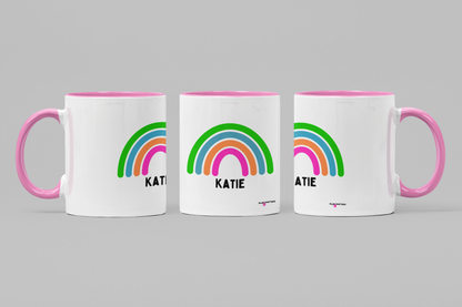 Personalised Rainbow Mug