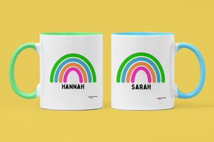 Personalised Rainbow Mug