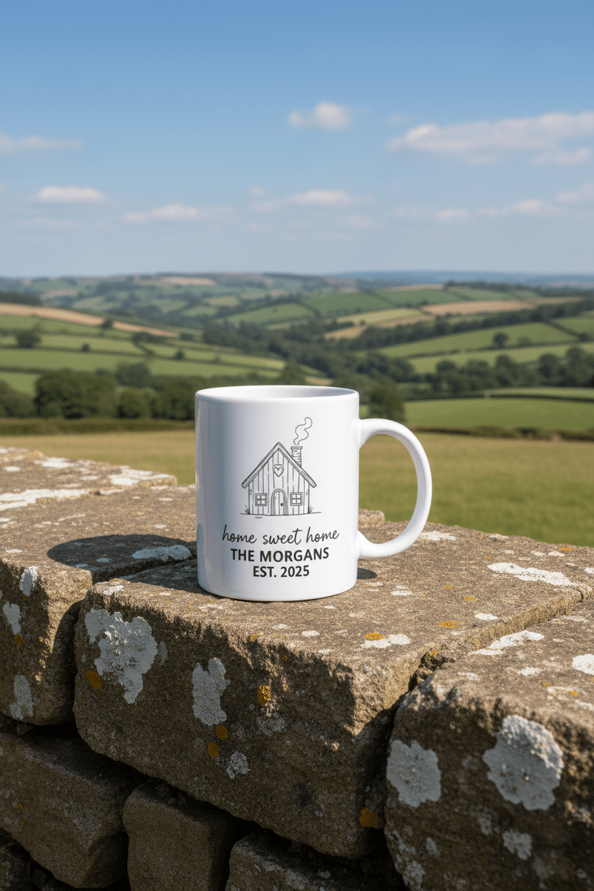 Home Sweet Home Mug — Personalised 'The Khans' Family Mug - AlleyCrafters