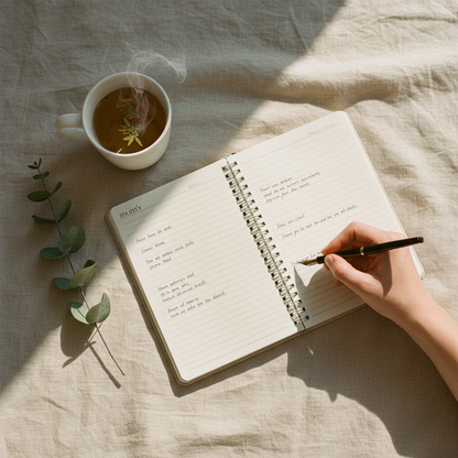 Morning bed with eucalyptus