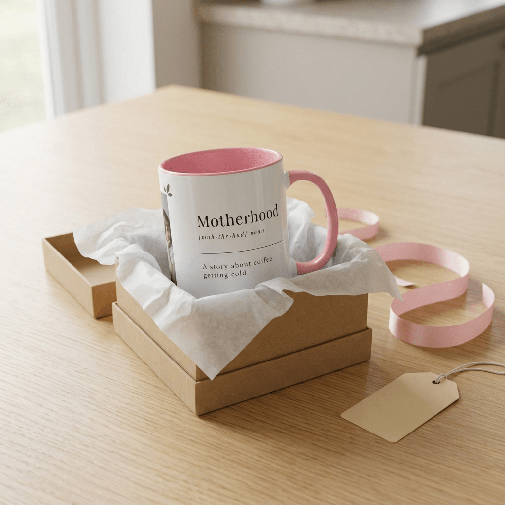 Funny Motherhood Mug – A Story About Coffee Getting Cold, 11oz - #AlleyCrafters