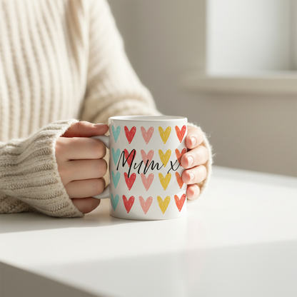 Mum holding the mug