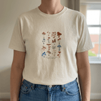 Mushroom T-Shirt – Vintage Botanical Fungi Print - #AlleyCrafters