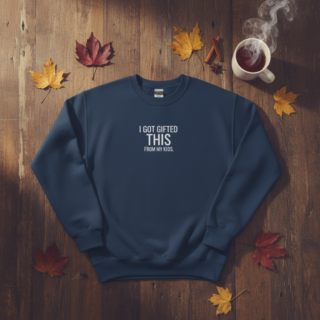 Navy autumn flat lay