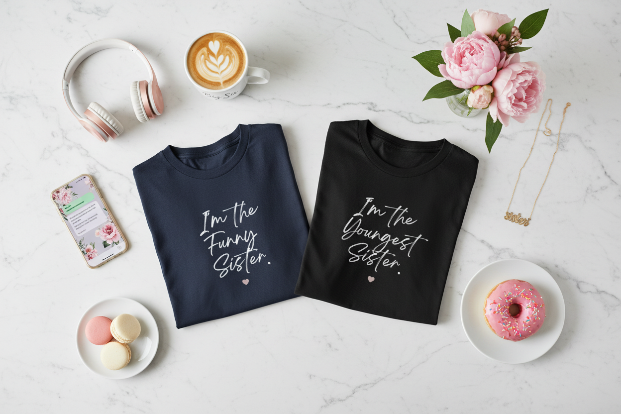 Navy & Black Tees Trendy Accessories