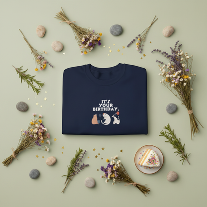 Navy Cat Birthday Variation A