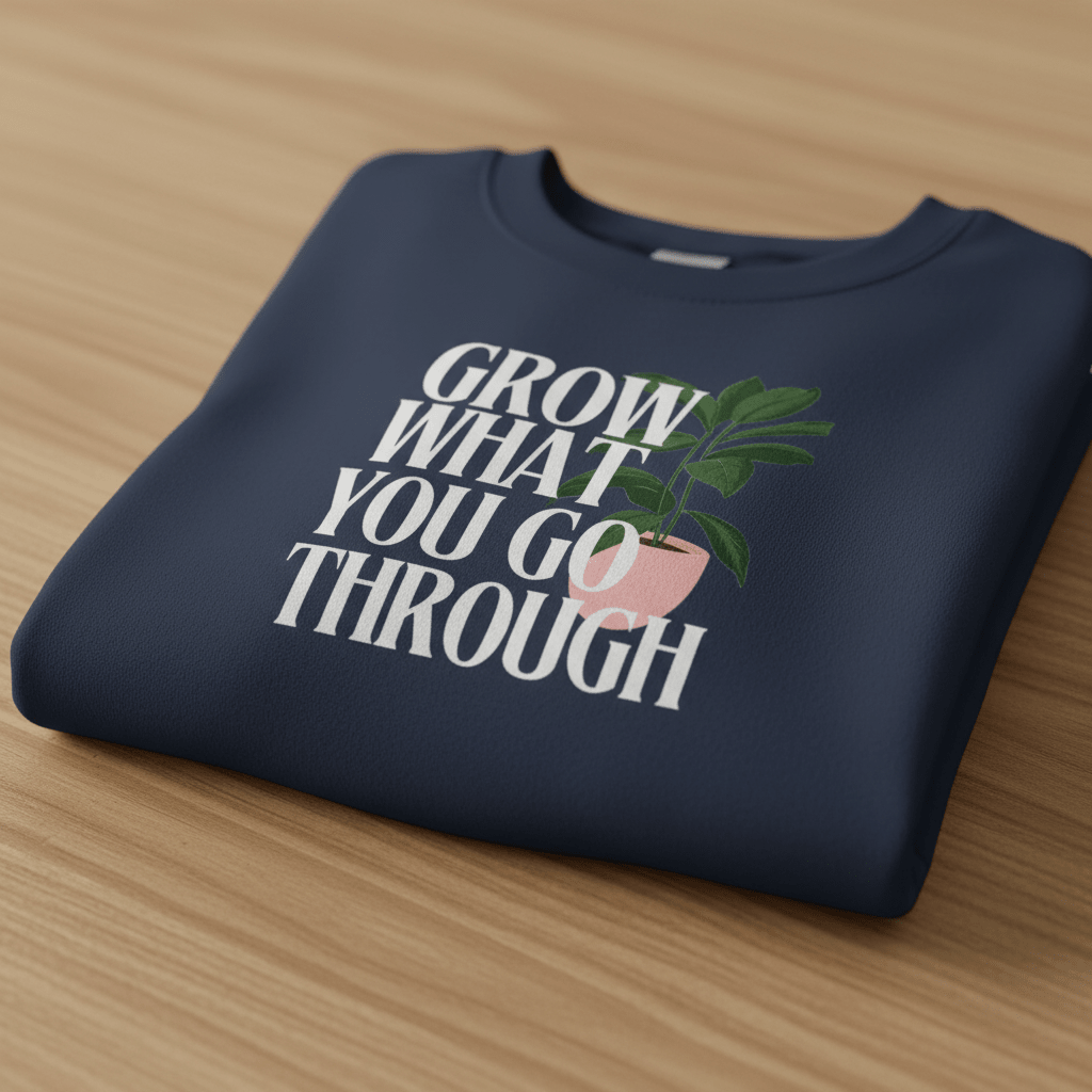 “Grow What You Go Through” Sweatshirt - AlleyCrafters
