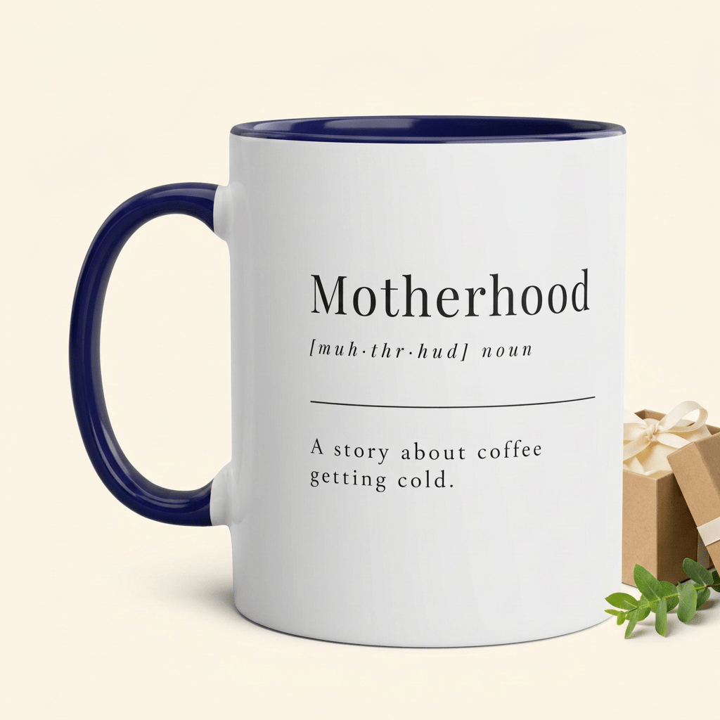 Funny Motherhood Mug – A Story About Coffee Getting Cold, 11oz - #AlleyCrafters