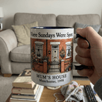 Personalised Family House Mug – Where Sundays Were Spent - #AlleyCrafters