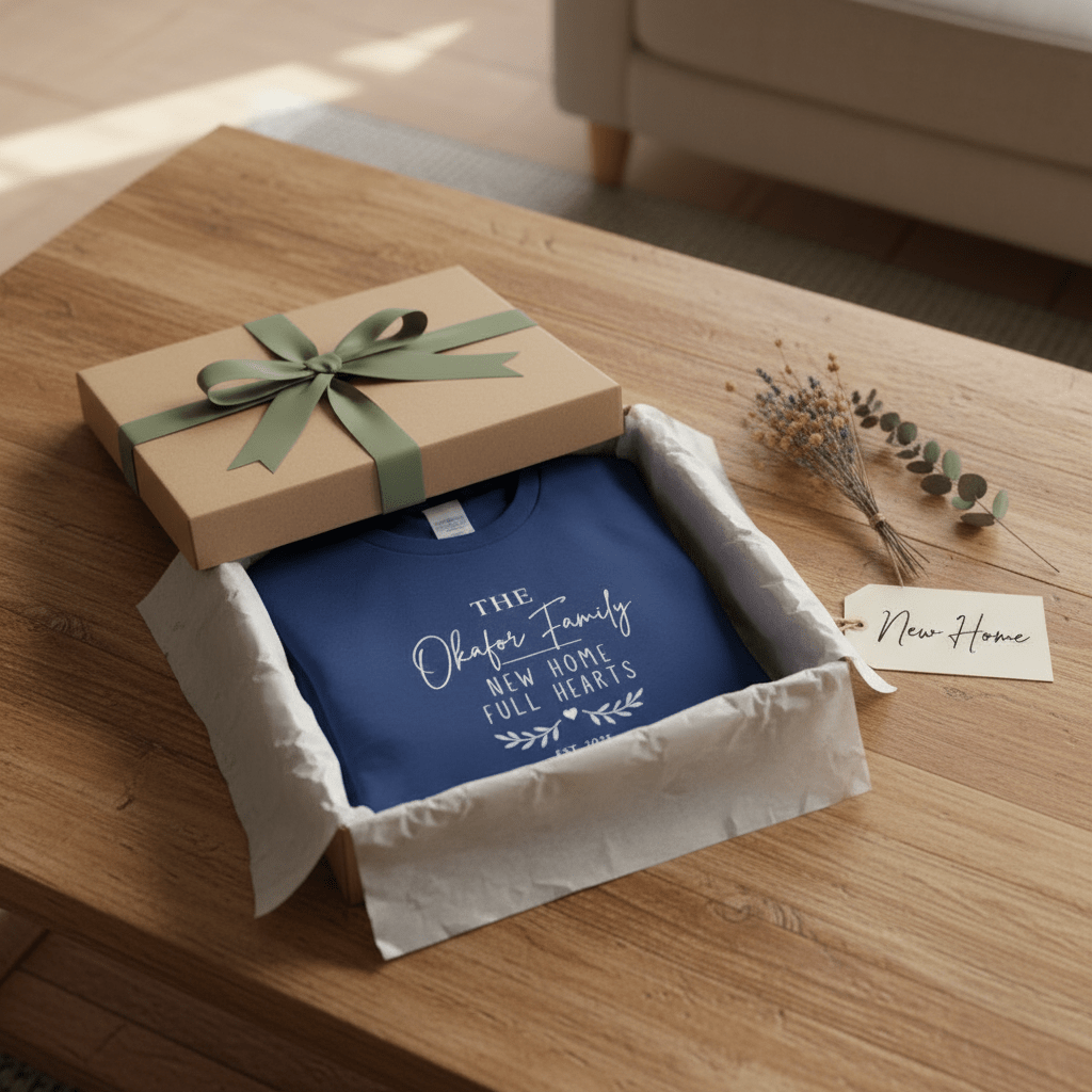 Kids' Personalised 'The [Name] Family' New Home Tee | Housewarming Gift - AlleyCrafters