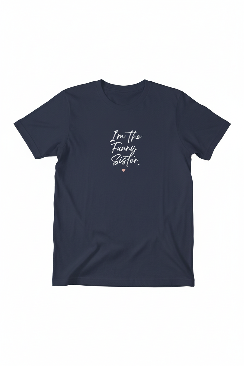Navy Tee Centered Design Flat