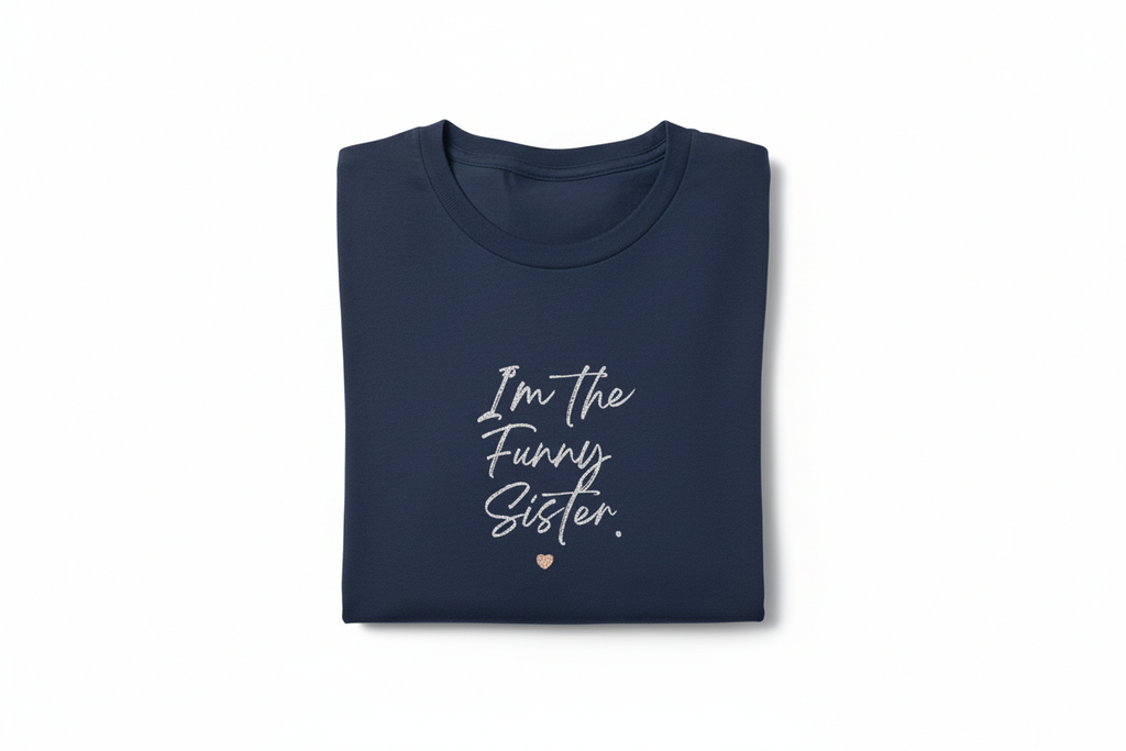 Navy Tee Small Design Folded