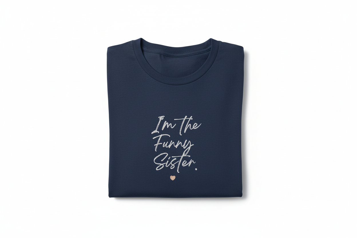 Navy Tee Small Design Folded